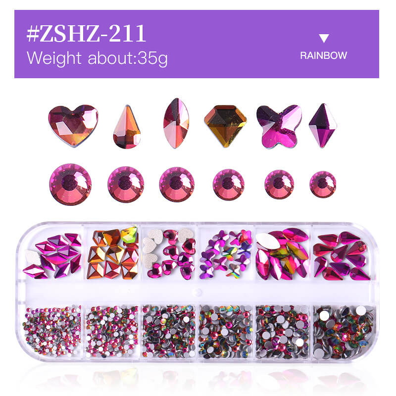 3D DIY nails accessories art rhinestones nail decorations gems