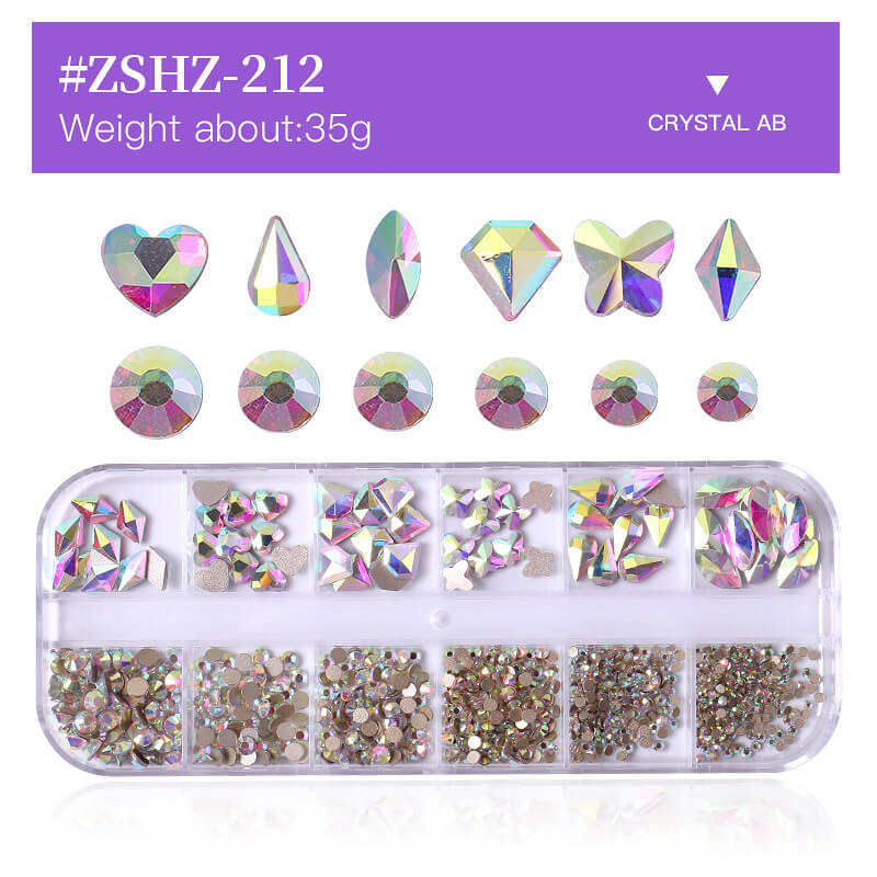 3D DIY nails accessories art rhinestones nail decorations gems