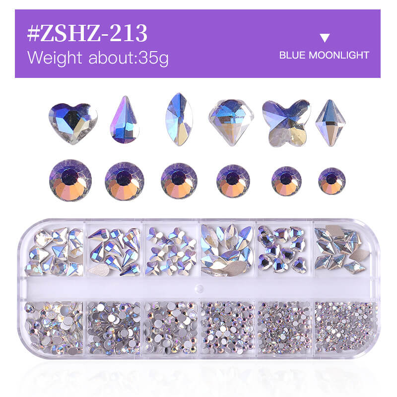 3D DIY nails accessories art rhinestones nail decorations gems
