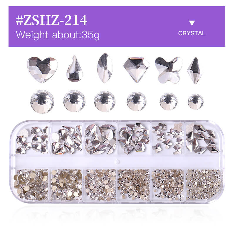 3D DIY nails accessories art rhinestones nail decorations gems