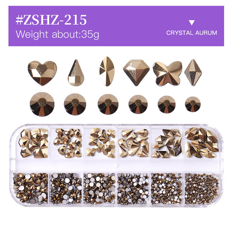 3D DIY nails accessories art rhinestones nail decorations gems
