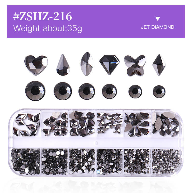 3D DIY nails accessories art rhinestones nail decorations gems