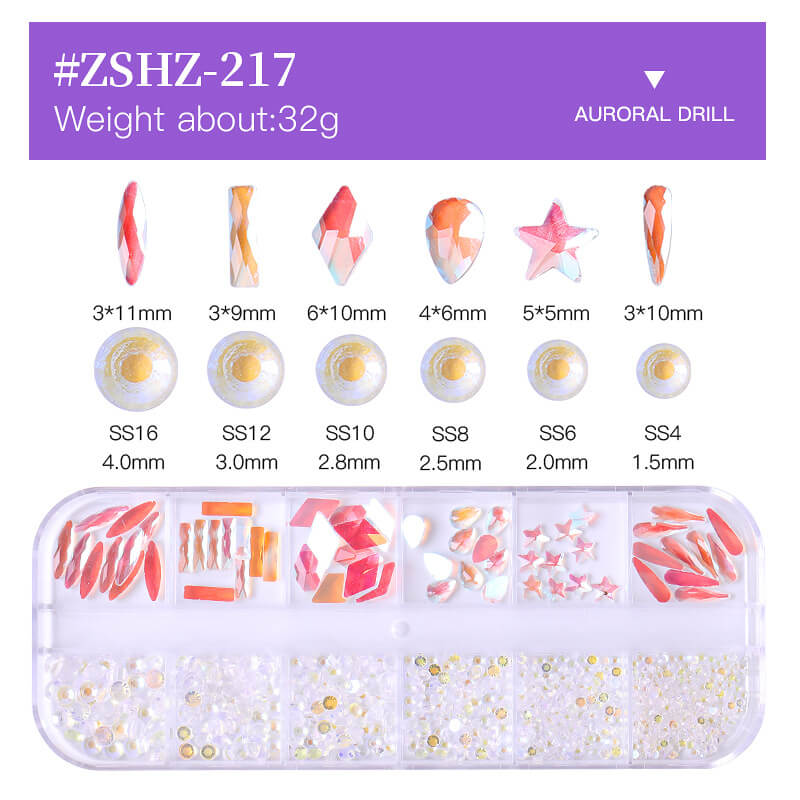 3D DIY nails accessories art rhinestones nail decorations gems