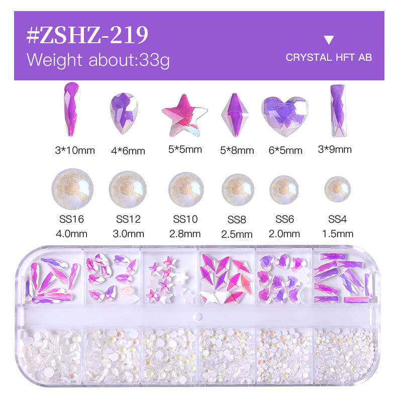 3D DIY nails accessories art rhinestones nail decorations gems