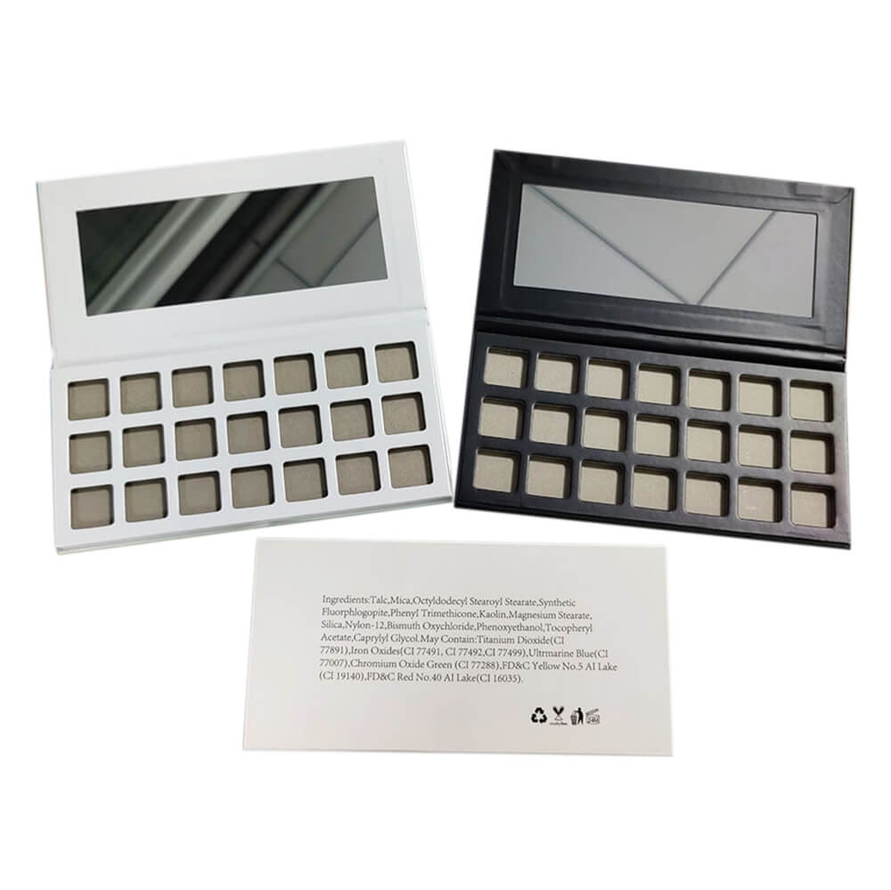 21 color DIY eyeshadow palette square color 22mm high pigmented waterproof