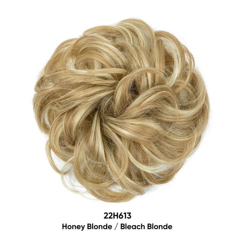 Curly hair buns wigs ball head wigs elastic hair buns flower