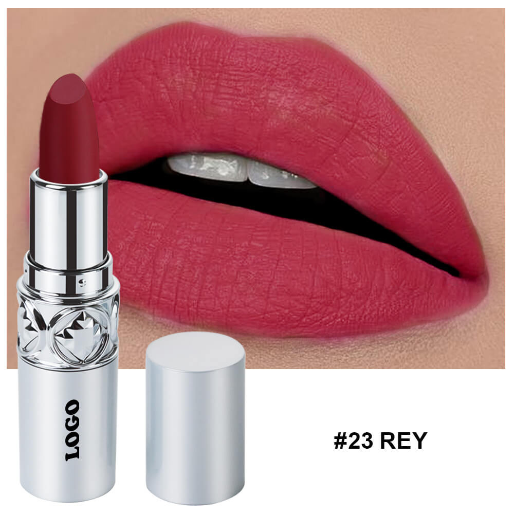 24 color matte lipstick cream waterproof long lasting silver tube