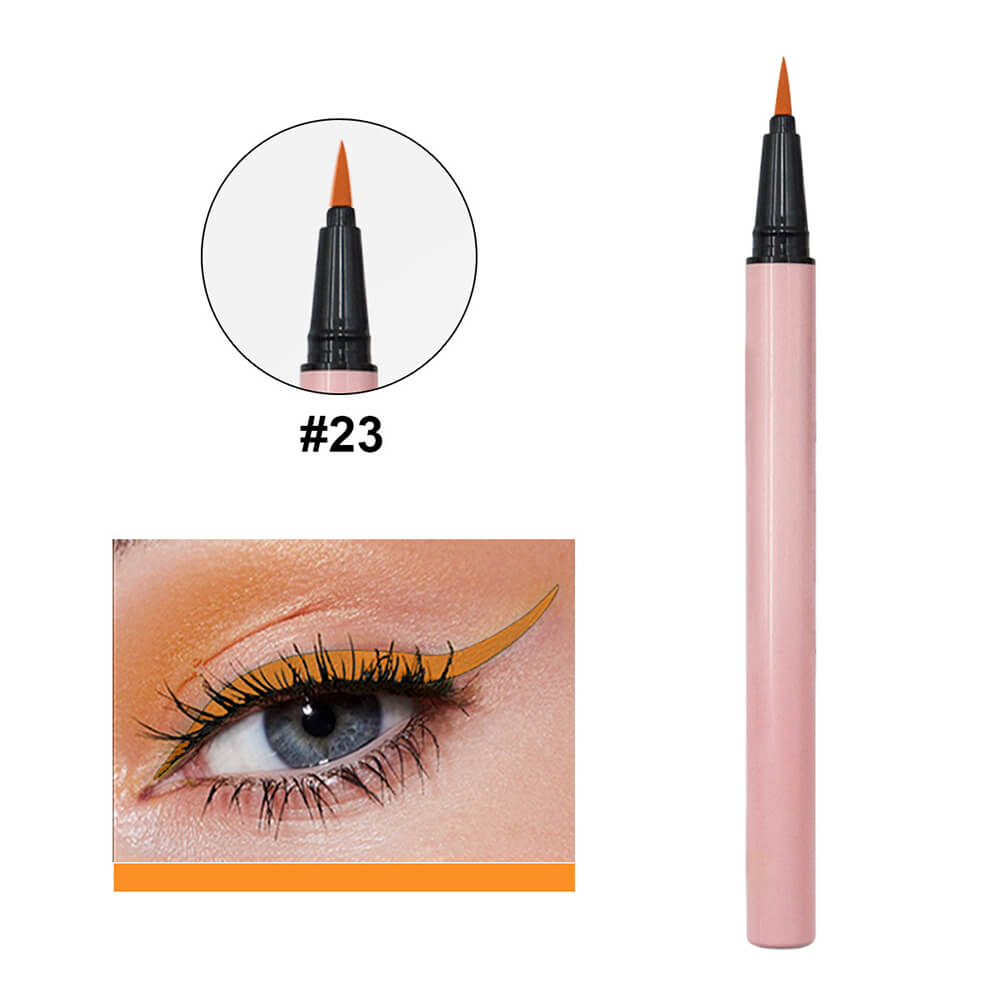 24 color pink liquid eyeliner pencil colorful waterproof long lasting