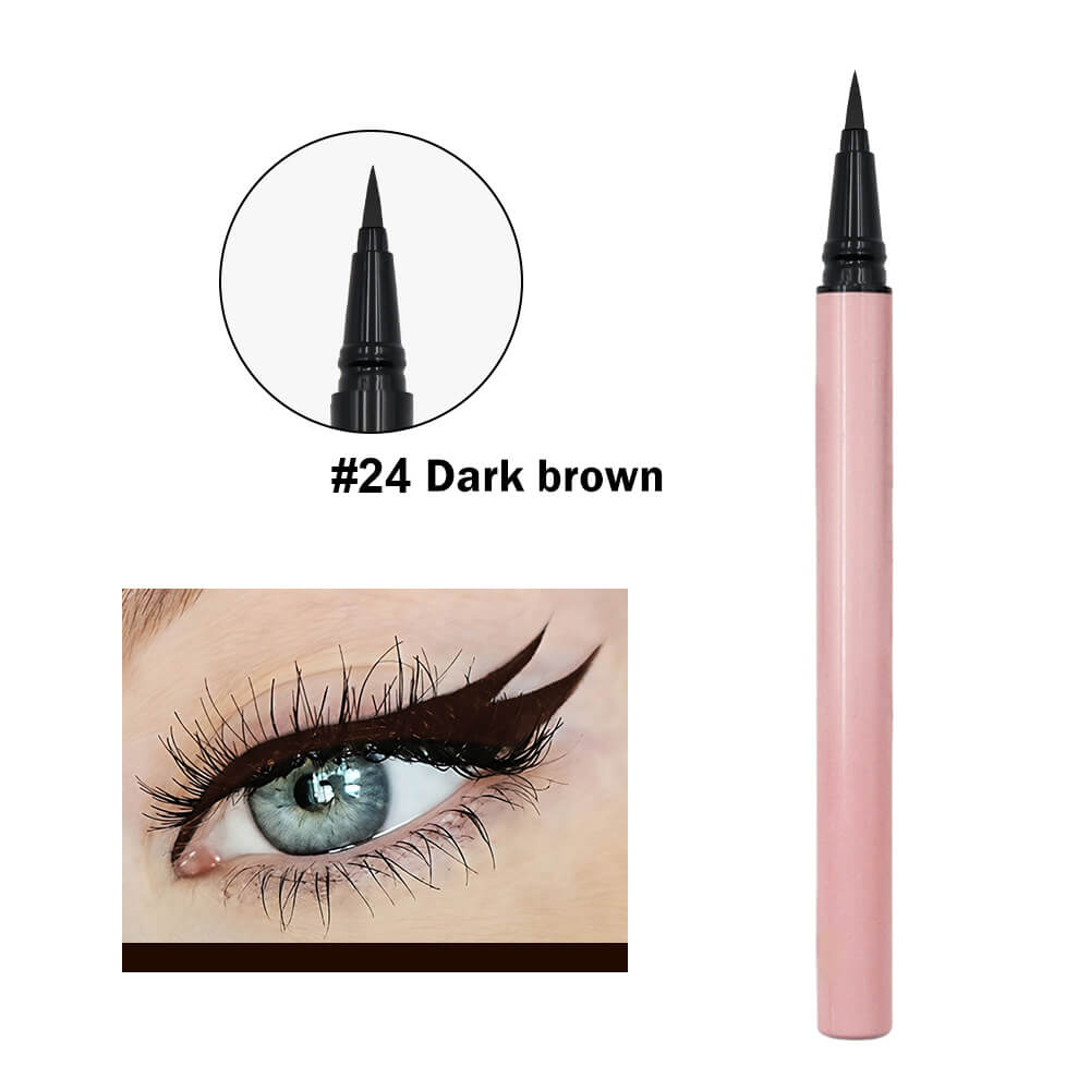 24 color pink liquid eyeliner pencil colorful waterproof long lasting