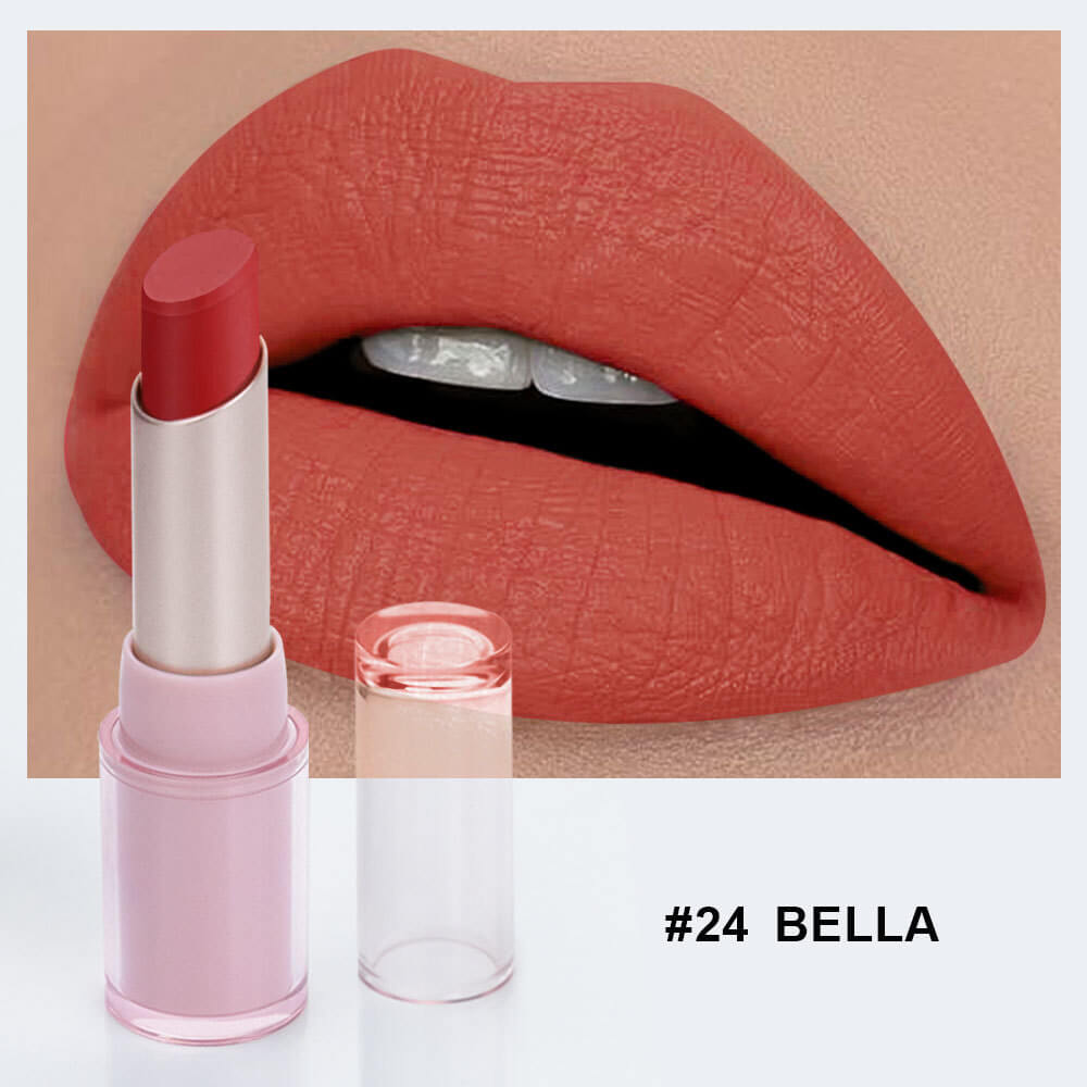 24 Color Matte Lipstick Nude No Dry Lips High Pigment Waterproof Private Label