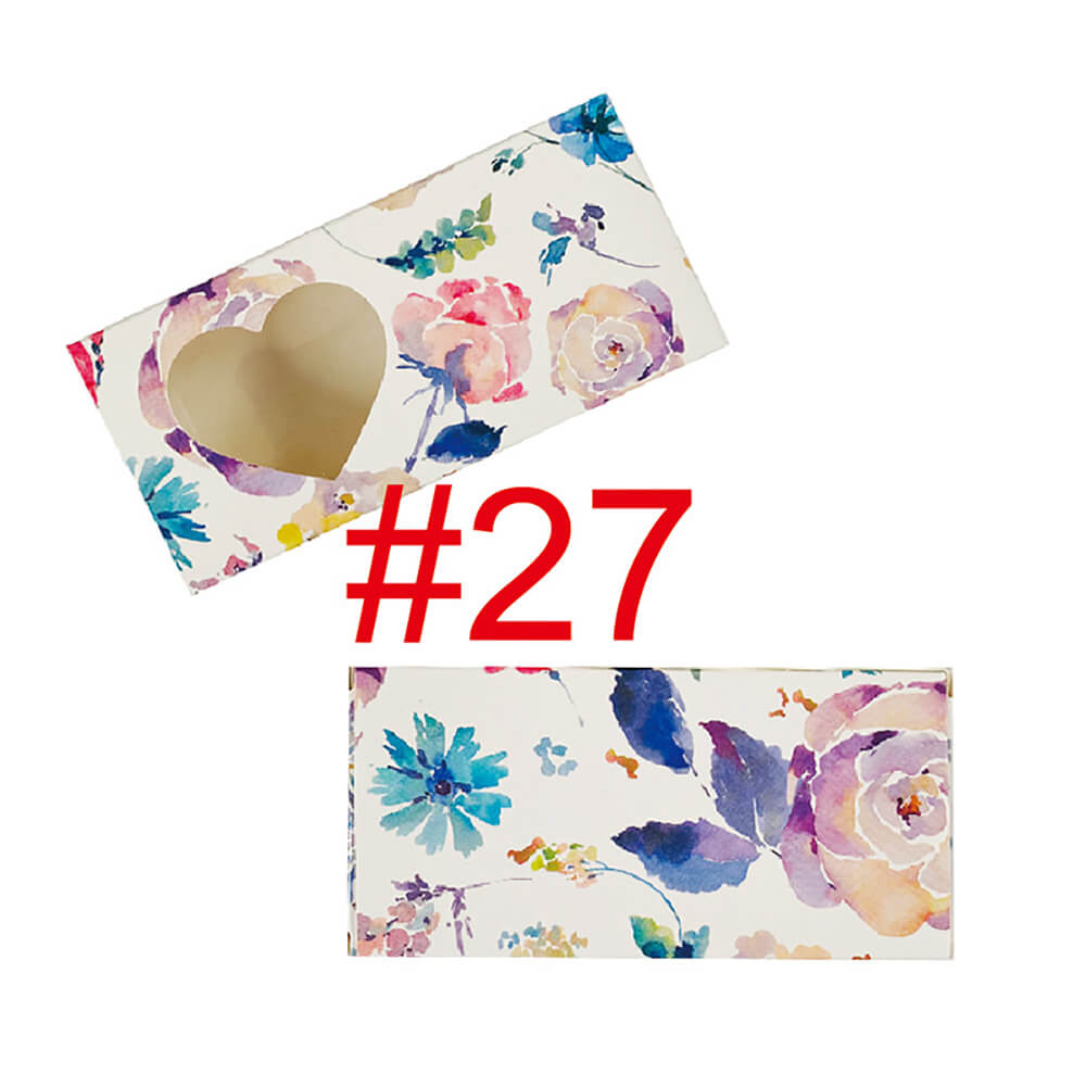29 color eyelash packaging box storage cardboard gift box high quality