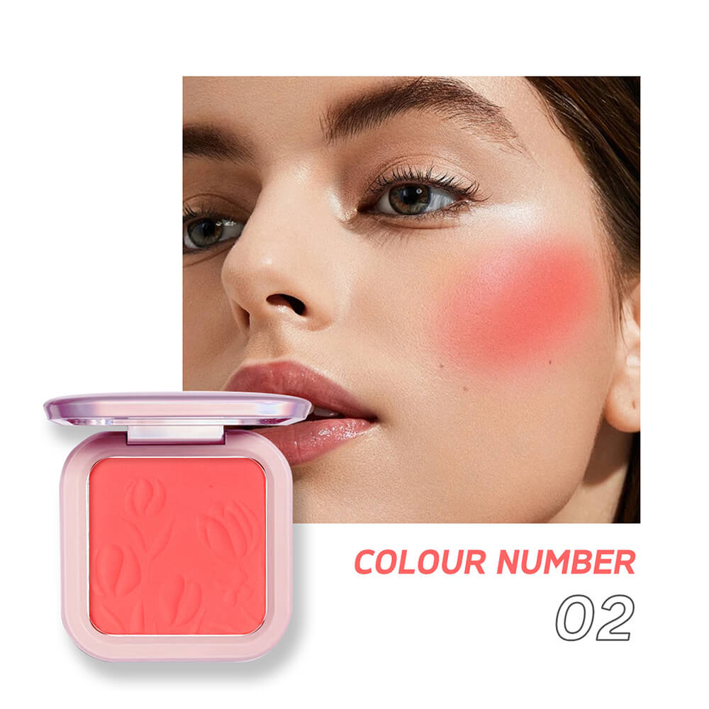 9 color blush palette cheek brighten powder high pigmented waterproof