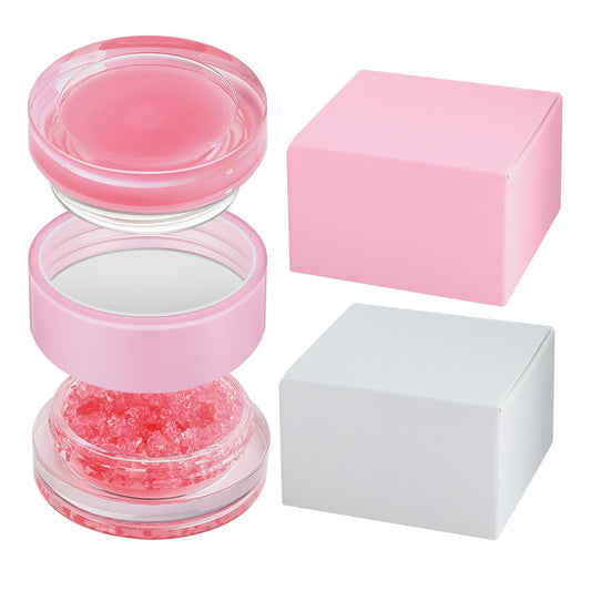 2 In 1 Lip Mask & Lip Scrub Lip Balm Exfoliation Moisturizing Lip Care With Lip Brush