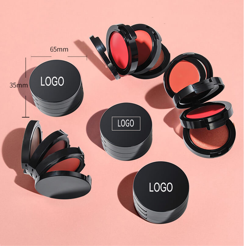 6 Color 3 In 1 Blush Cream And Highlighter Powder Long Lasting Waterproof