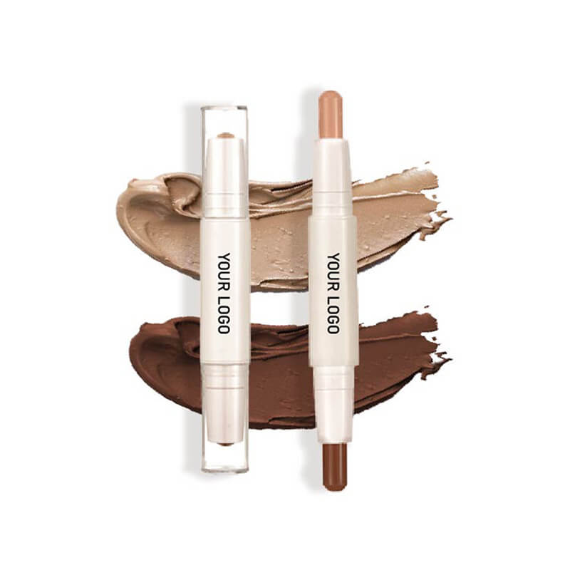 3 color contour stick double-ended nose shadow waterproof