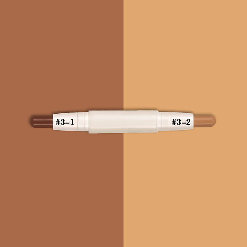 3 color contour stick double-ended nose shadow waterproof