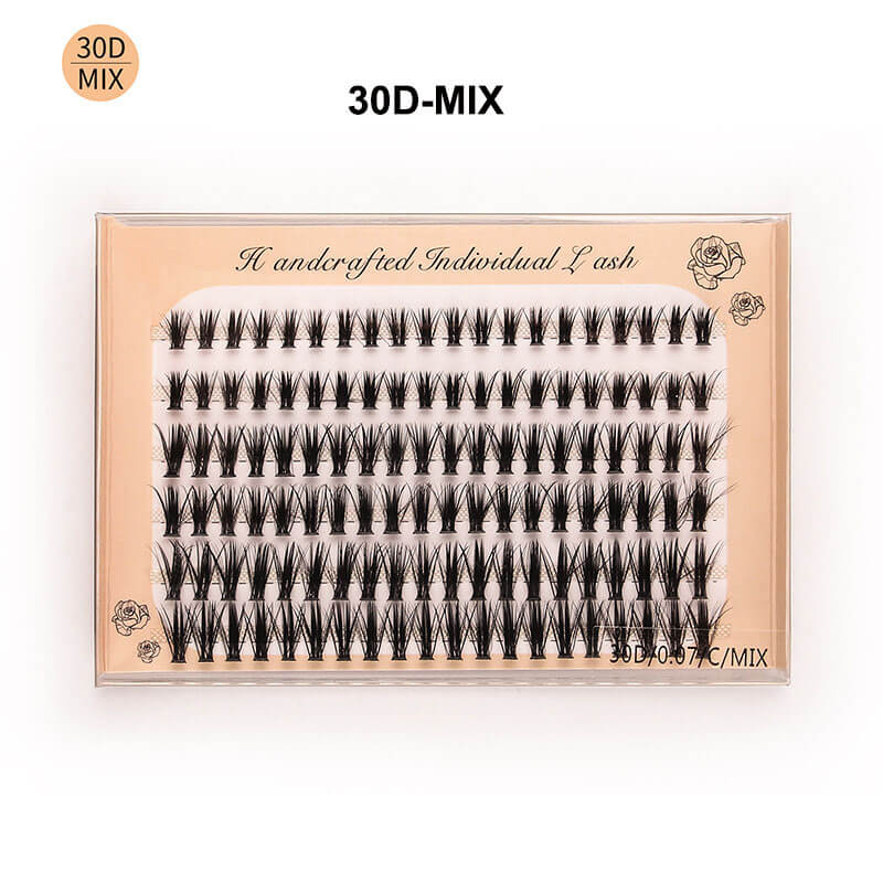 30D DIY eyelash segmented false eyelashes false lash six rows grafted