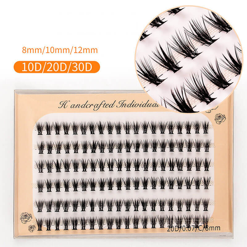 30D DIY eyelash segmented false eyelashes false lash six rows grafted