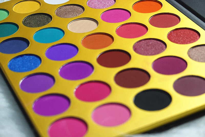 35 color eyeshadow palette matte marble black high pigmented waterproof
