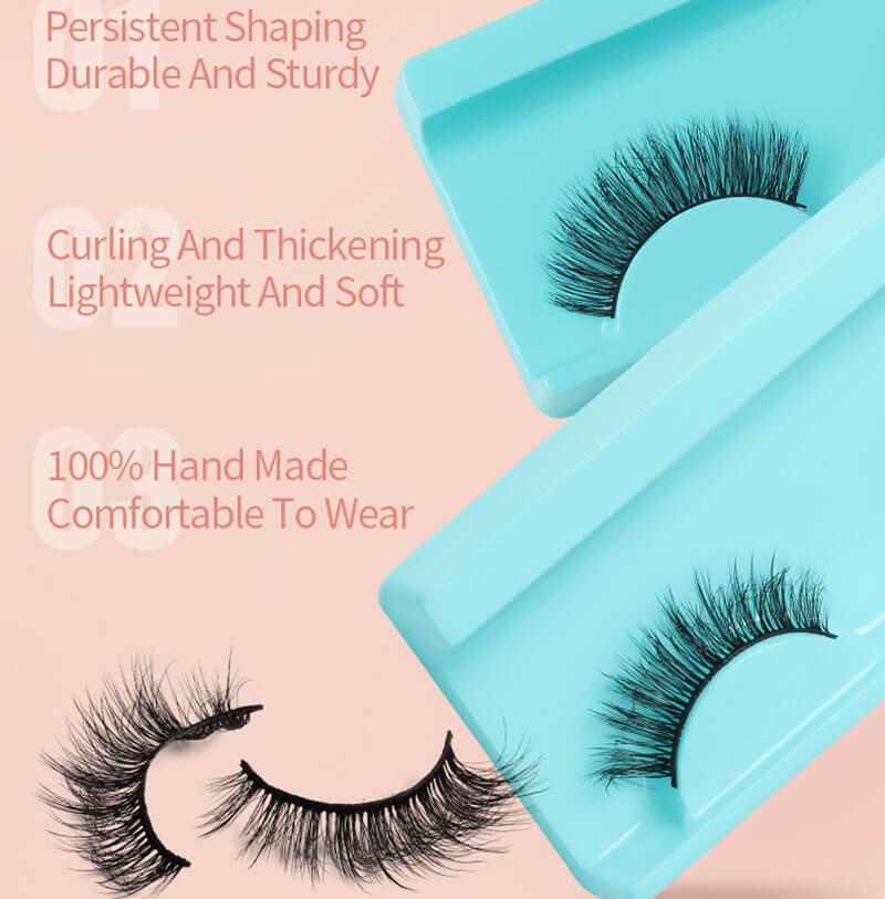 False eyelashes fake lash chemical fiber natural curling long wear