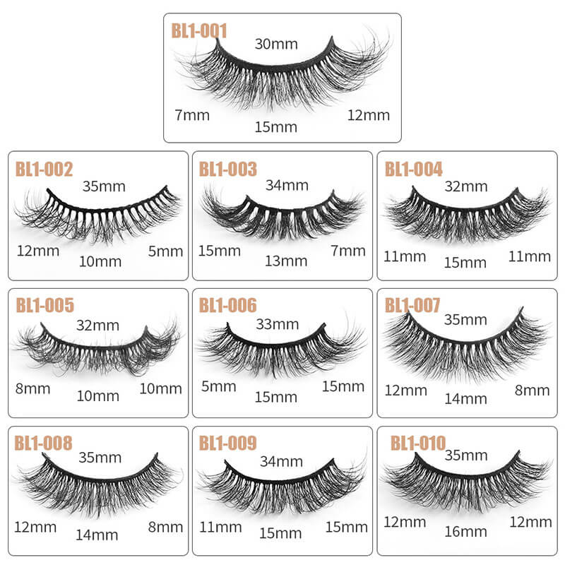 False eyelashes fake lash chemical fiber natural curling long wear