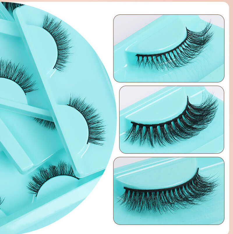 False eyelashes fake lash chemical fiber natural curling long wear