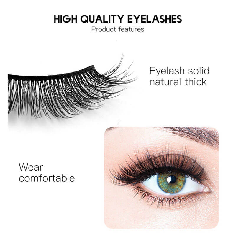 3D false eyelashes fake eyelash chemical fiber thick natural lash