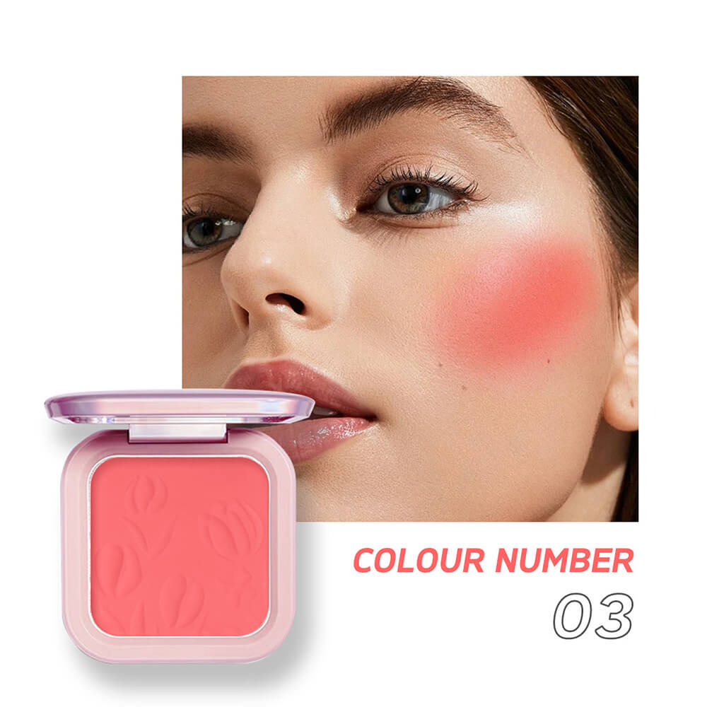 9 color blush palette cheek brighten powder high pigmented waterproof