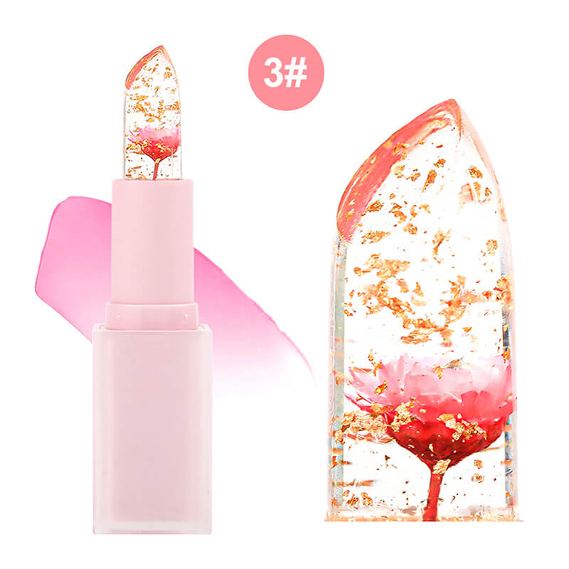 5 color lip balm flower lipstick color change hydrate long lasting