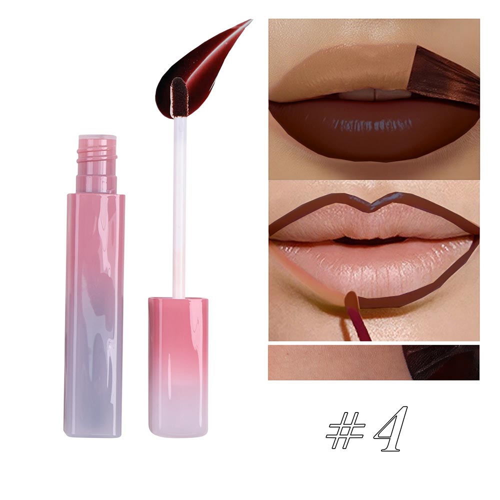 4-color Peel-off Lip Stain Waterproof Matte Lip Gloss Daily Wear Cruelty-free