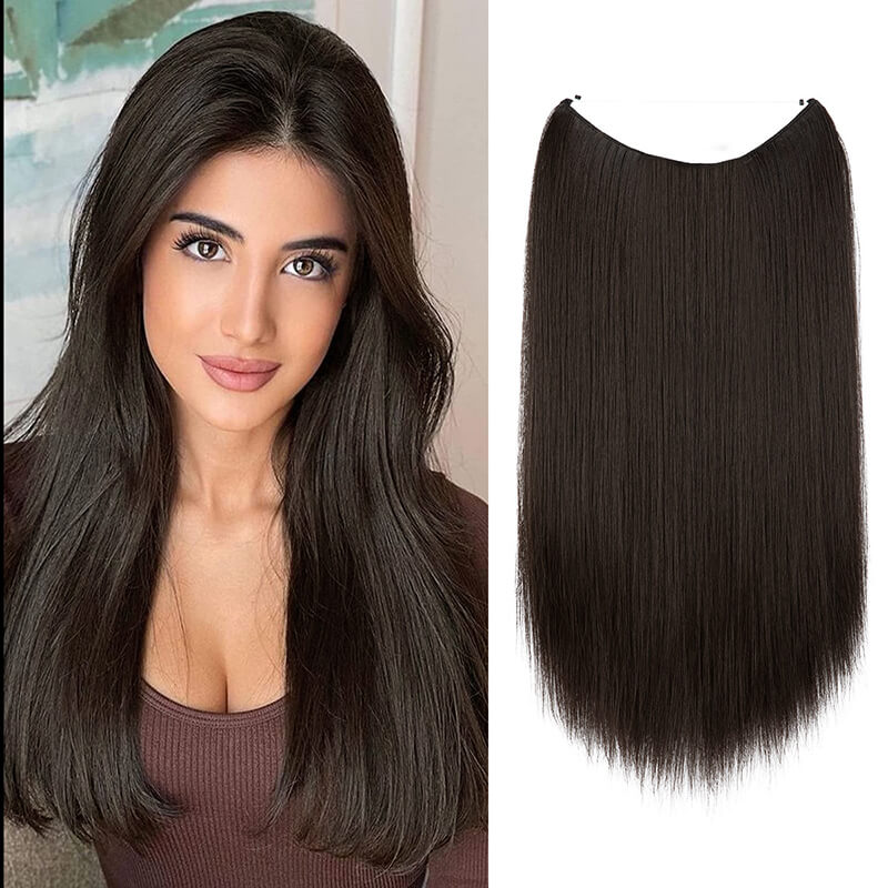 Hair extensions women wigs natural wig one-piece long straight hair