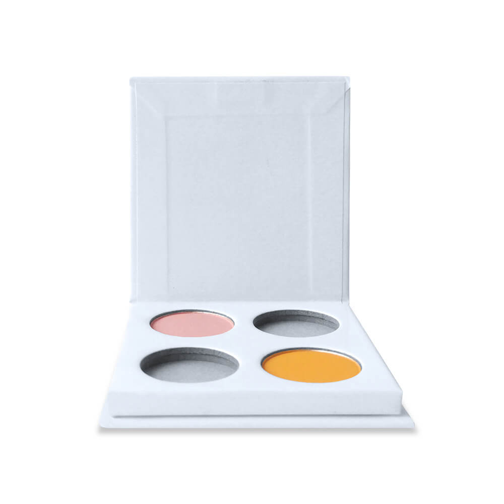 4 color DIY eyeshadow palette 26mm high pigmented private label