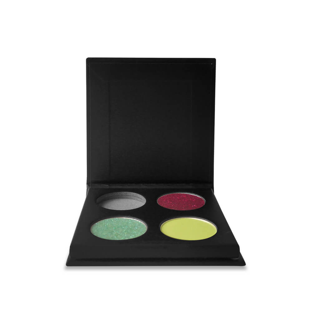 4 color DIY eyeshadow palette 26mm high pigmented private label