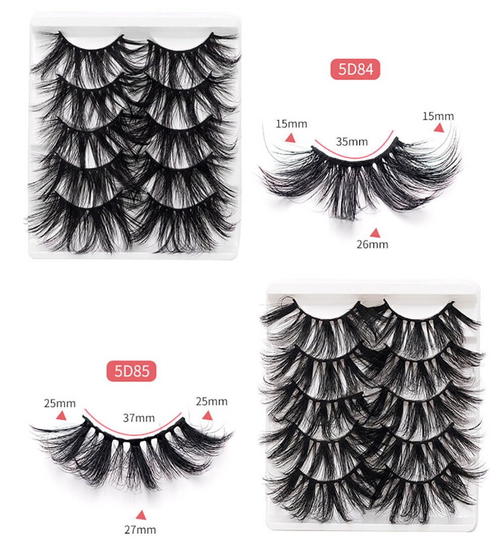 25mm 5D mink eyelashes false eyelash lengthen thicken volume