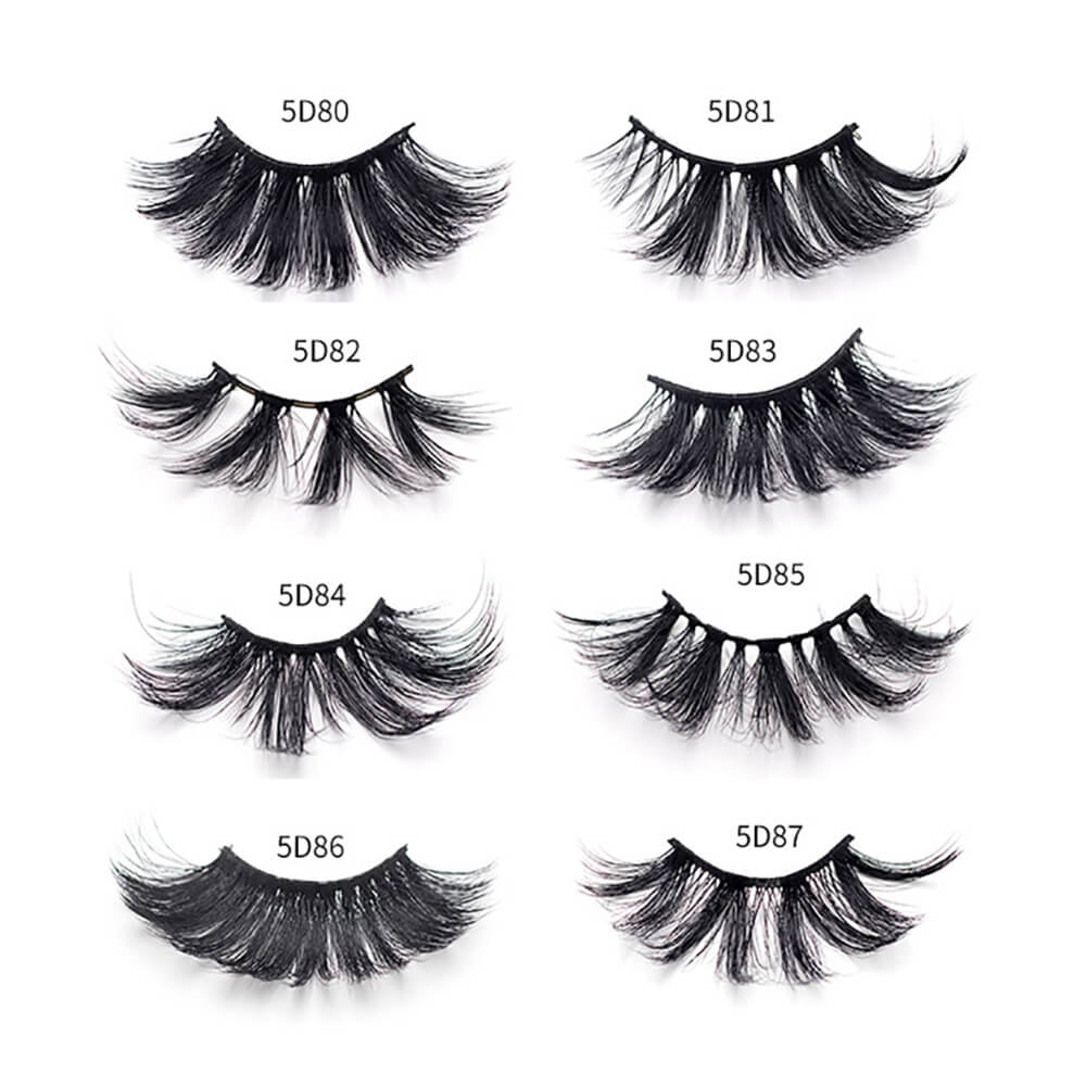 25mm 5D mink eyelashes false eyelash lengthen thicken volume