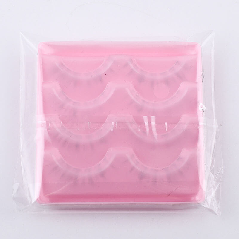 4 pairs eyelash false eyelashes mink hair lash natural reusable