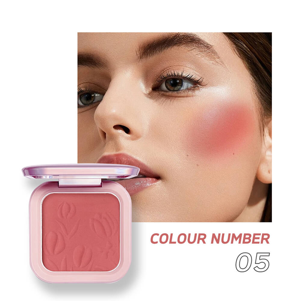 9 color blush palette cheek brighten powder high pigmented waterproof