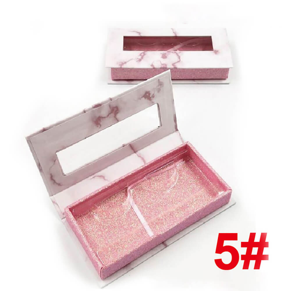 21 color eyelash box empty packaging rectangular window lid box