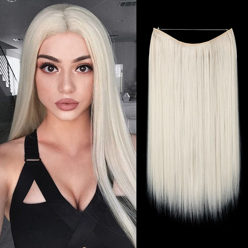 Hair extensions women wigs natural wig one-piece long straight hair