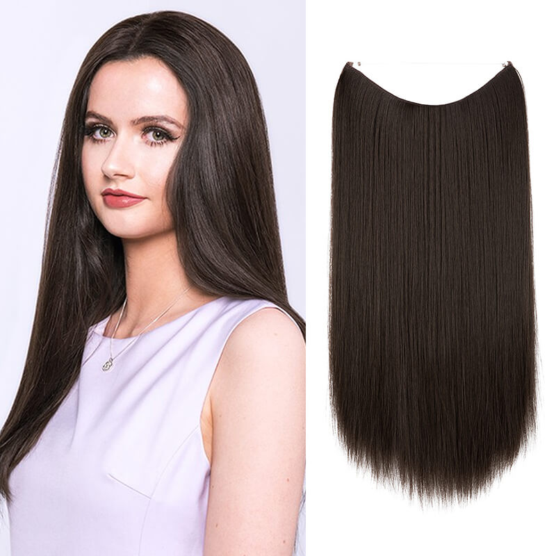 Hair extensions women wigs natural wig one-piece long straight hair