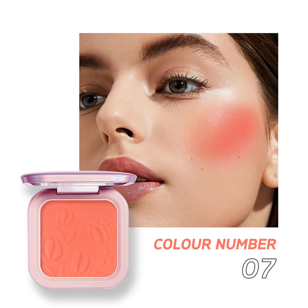 9 color blush palette cheek brighten powder high pigmented waterproof