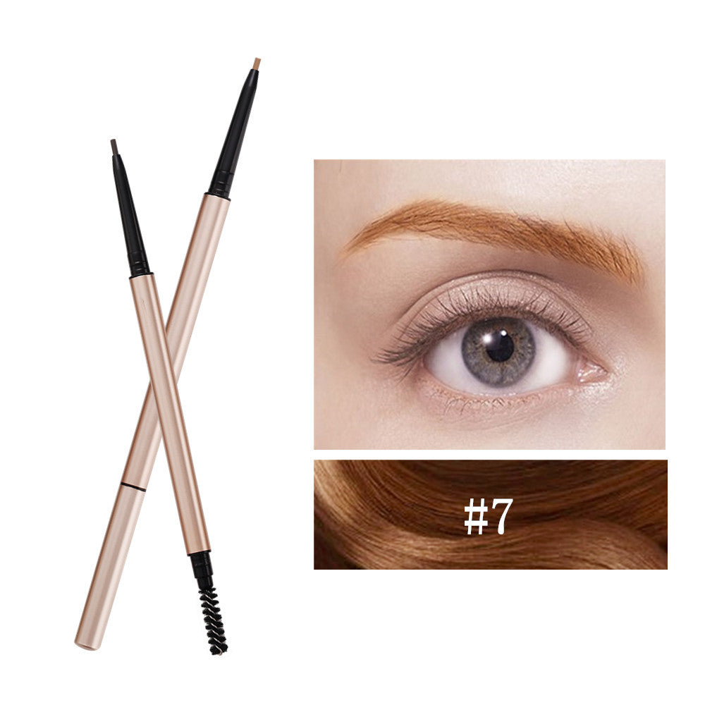 Crayon à sourcils 7 couleurs avec pinceau, longue tenue et waterproof
