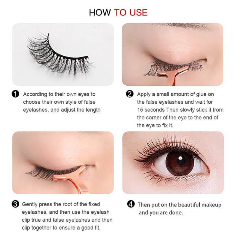 5 pairs 8D mink eyelash false lash fried hair multi-layer thick fluffy