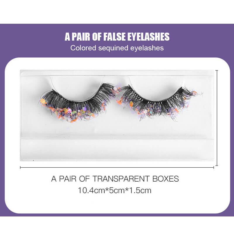 8D mink false eyelash luminous lash handmade fluffy curl