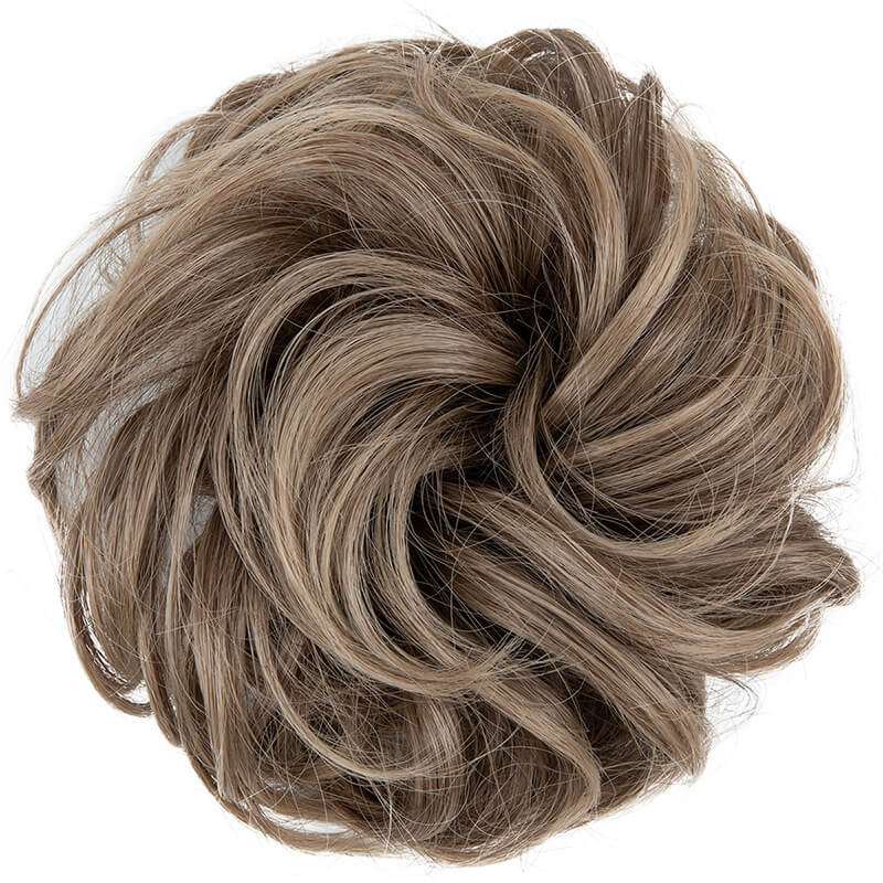 Curly hair buns wigs ball head wigs elastic hair buns flower