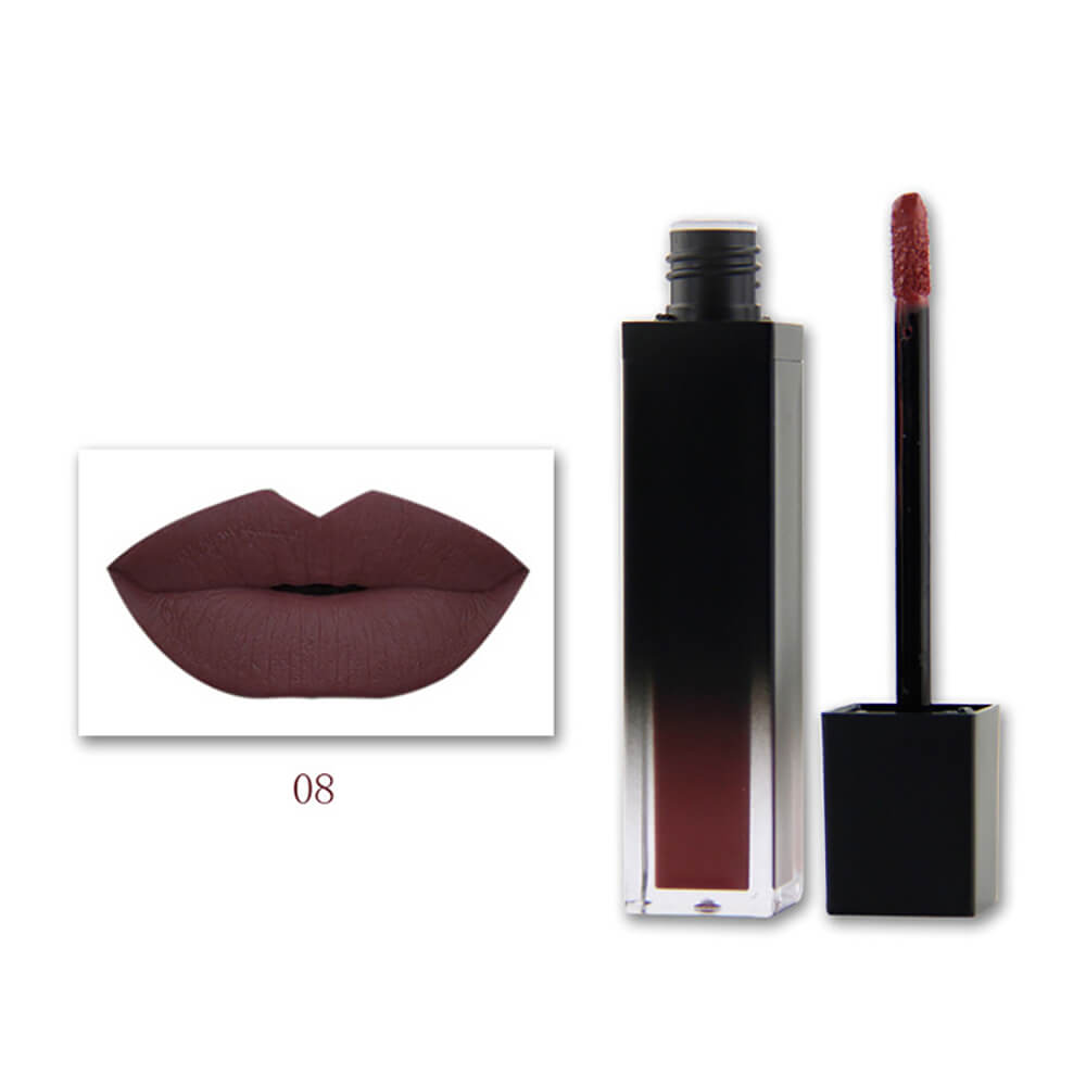 8 color matte liquid lipstick nonstick waterproof long wear gradient tube
