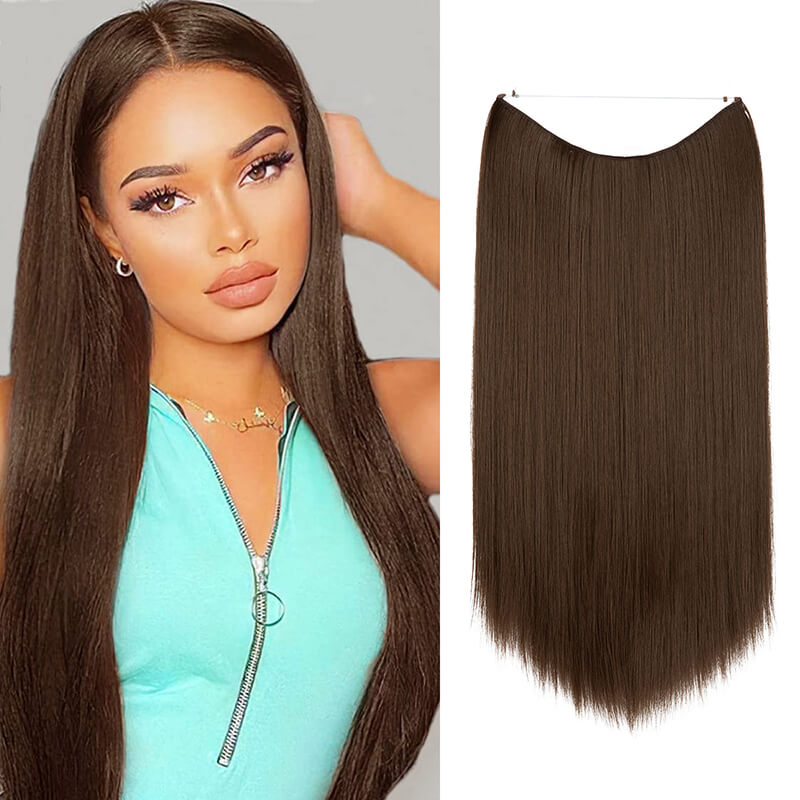 Hair extensions women wigs natural wig one-piece long straight hair