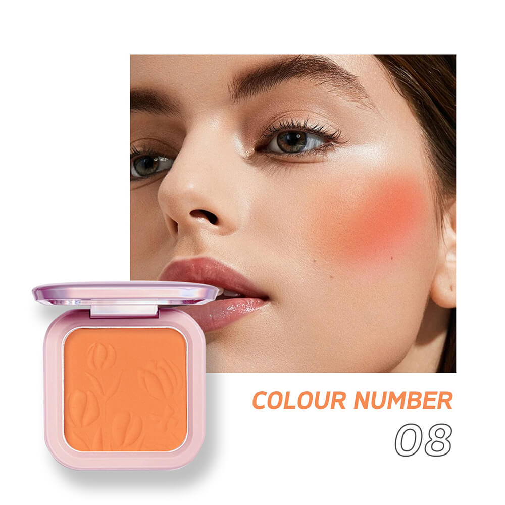 9 color blush palette cheek brighten powder high pigmented waterproof