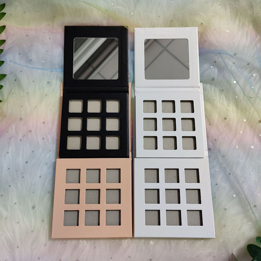 9 color DIY eyeshadow palette square color 22mm high pigmented waterproof