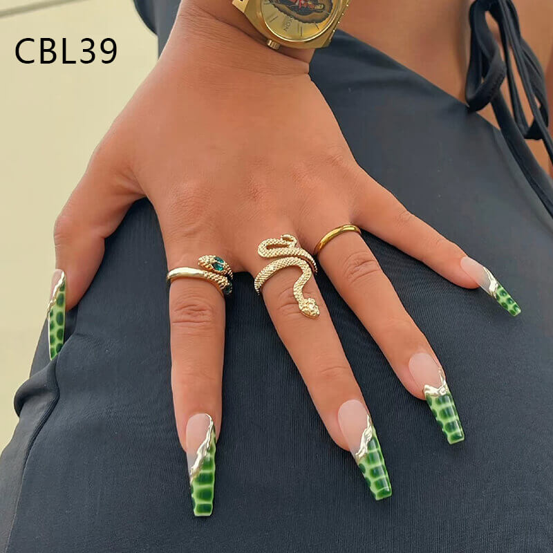 Press on nails long ballet false nails french butterfly diversified